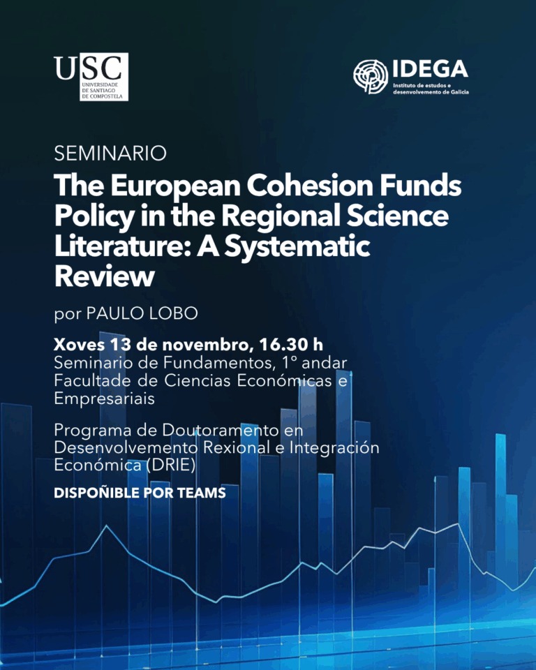 Seminario: «The European Cohesion Funds Policy in the Regional Science Literature: A Systematic Review»