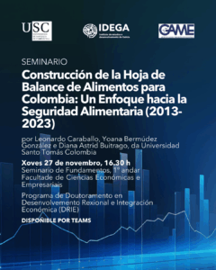 Seminario «Contrucción de la Hoja de Balance de Alimentos para Colombia»