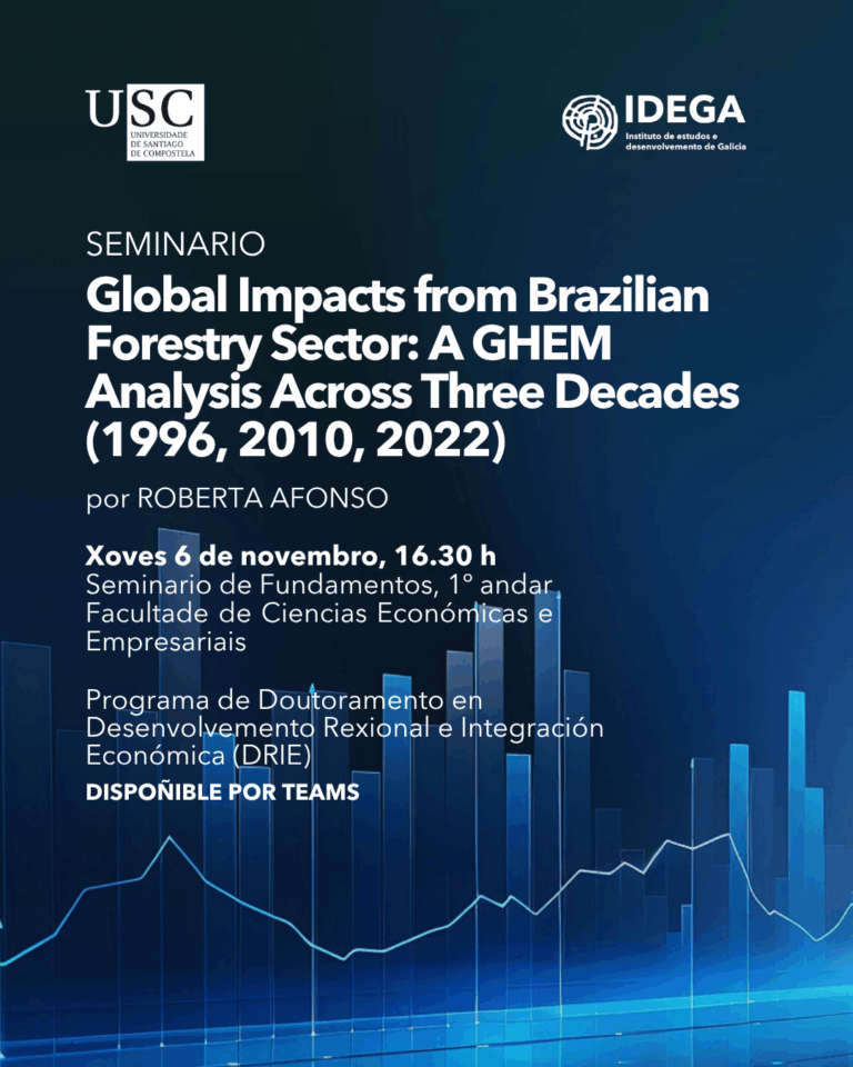 Seminario “Global Impacts from Brazilian Forestry Sector: A GHEM Analysis Across Three Decades (1996, 2010, 2022)” 