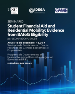 Seminario «Student Financial Aid and Residential Mobility: Evidence from BAföG Eligibility»