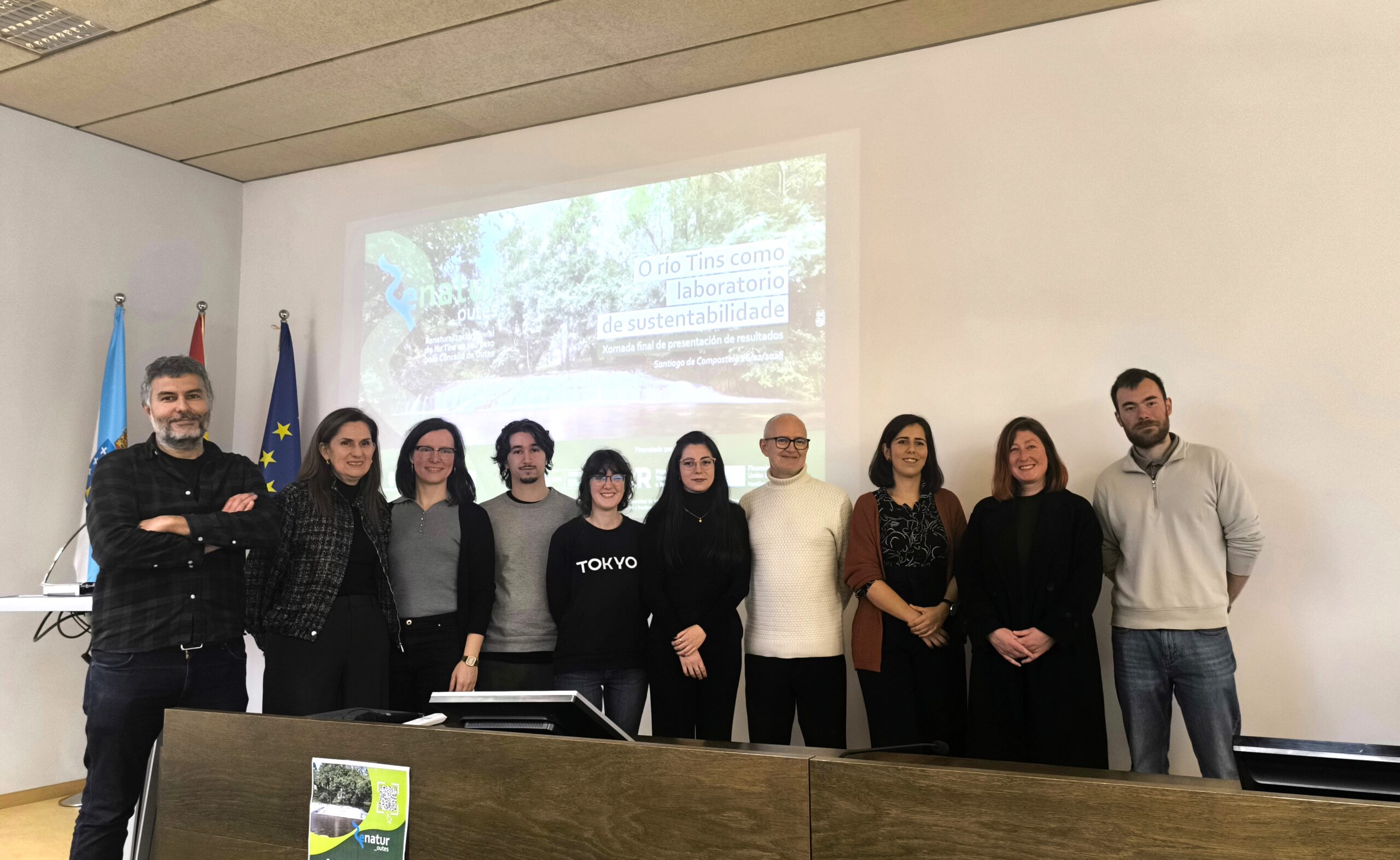 O río Tins consolídase como un modelo de sustentabilidade tras tres anos de traballo colaborativo