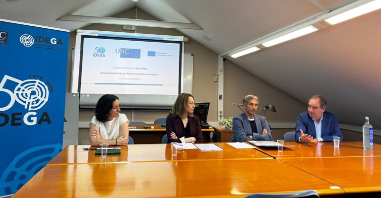 O IDEGA impulsa unha Cátedra sobre gobernanza europea e equidade territorial <br><span class='subtitulo'>A iniciativa, liderada pola profesora Cristina Ares, desenvolverase entre 2026 e 2029 e combinará docencia, investigación aplicada e transferencia de coñecemento</span>
